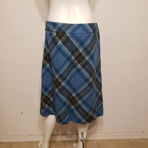 Pendleton A Line Plaid Wool Skirt SZ 12 - Picture 2 of 6